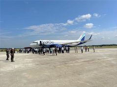 IndiGo lands at Donyi Polo Airport,