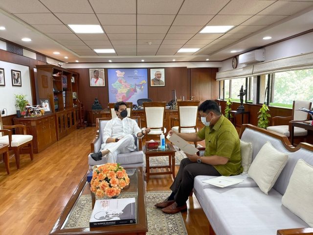 Meghalaya CM meets Scindia