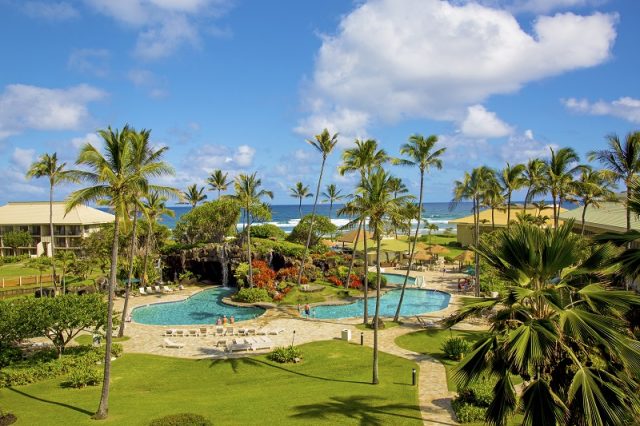 Outrigger Kauai Beach Resort Pool View