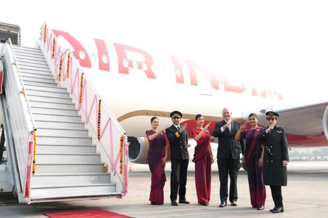 Air India receives India’s first Airbus A350 aircraft sporting new brand livery