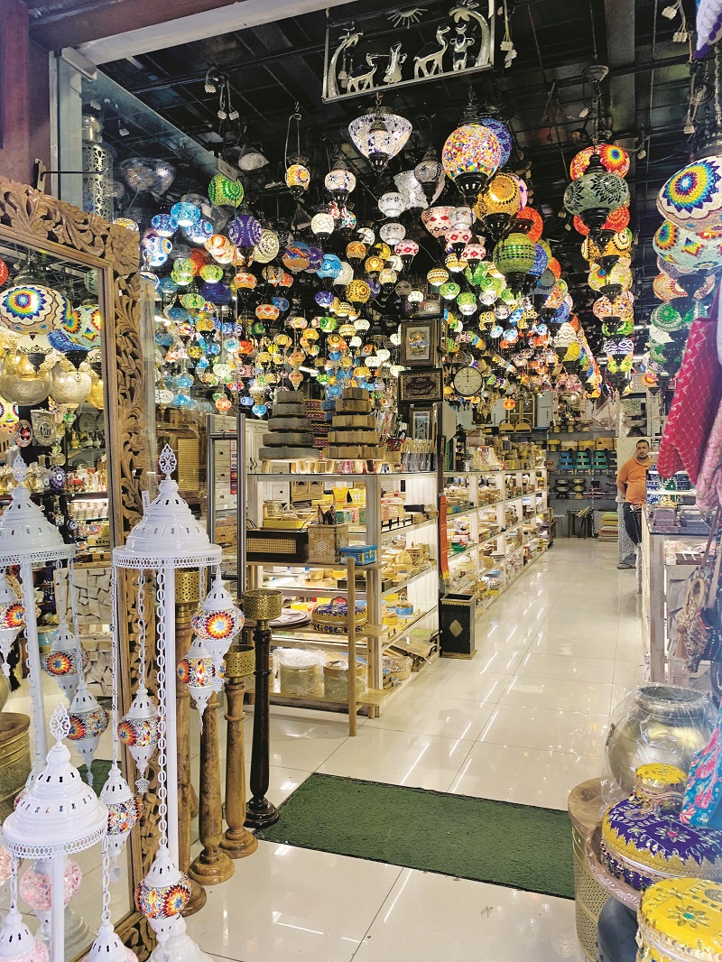 Colourful shops in Manama Souk