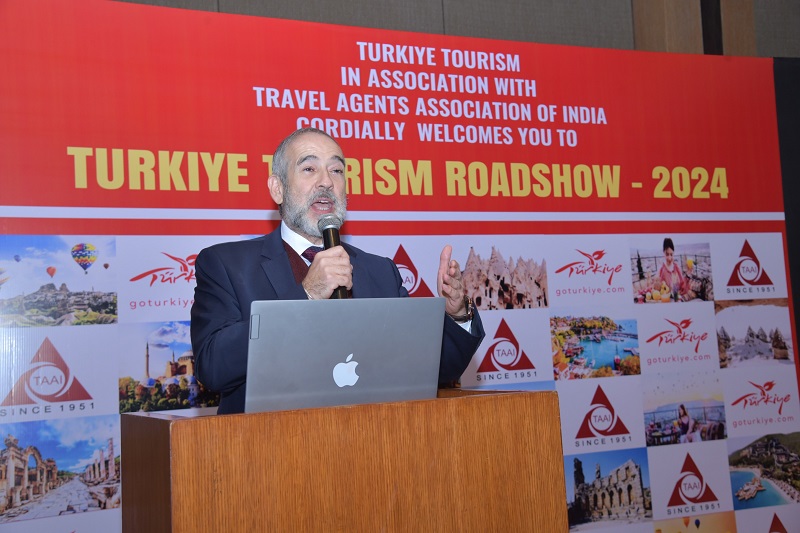 H.E. Mr. Firat Sunel, Turkiye's Ambassador to India addressing the gathering 