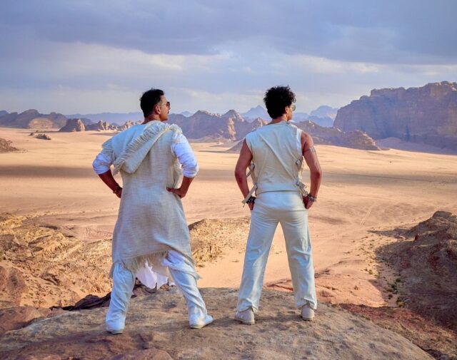 Akshay Kumar and Tiger Shroff in Jordan