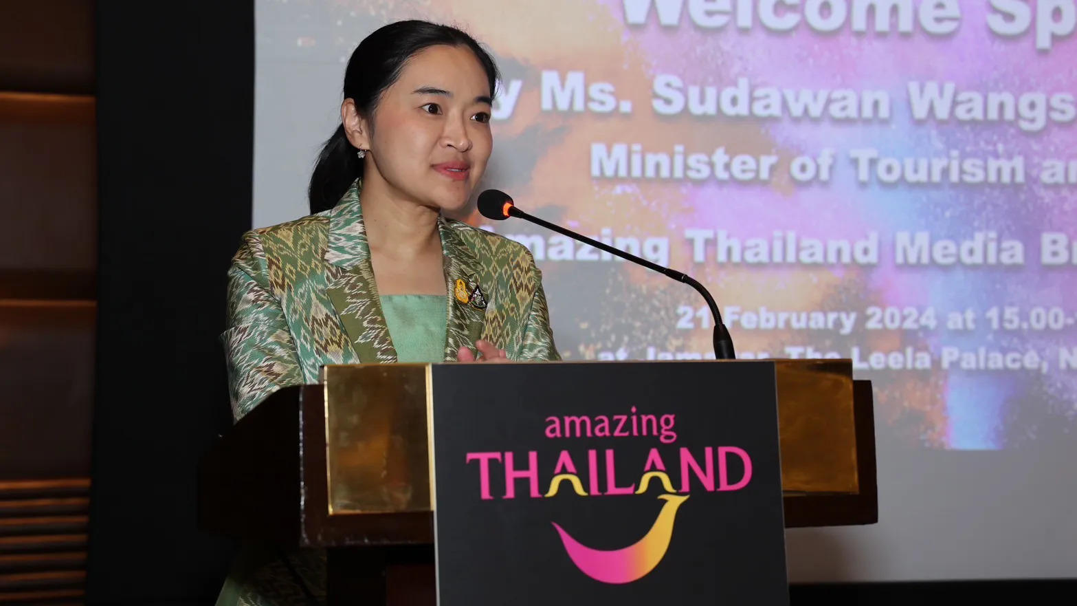 Sudawan Wangsuphakijkosol, Minister of Tourism and Sports, Thailand
