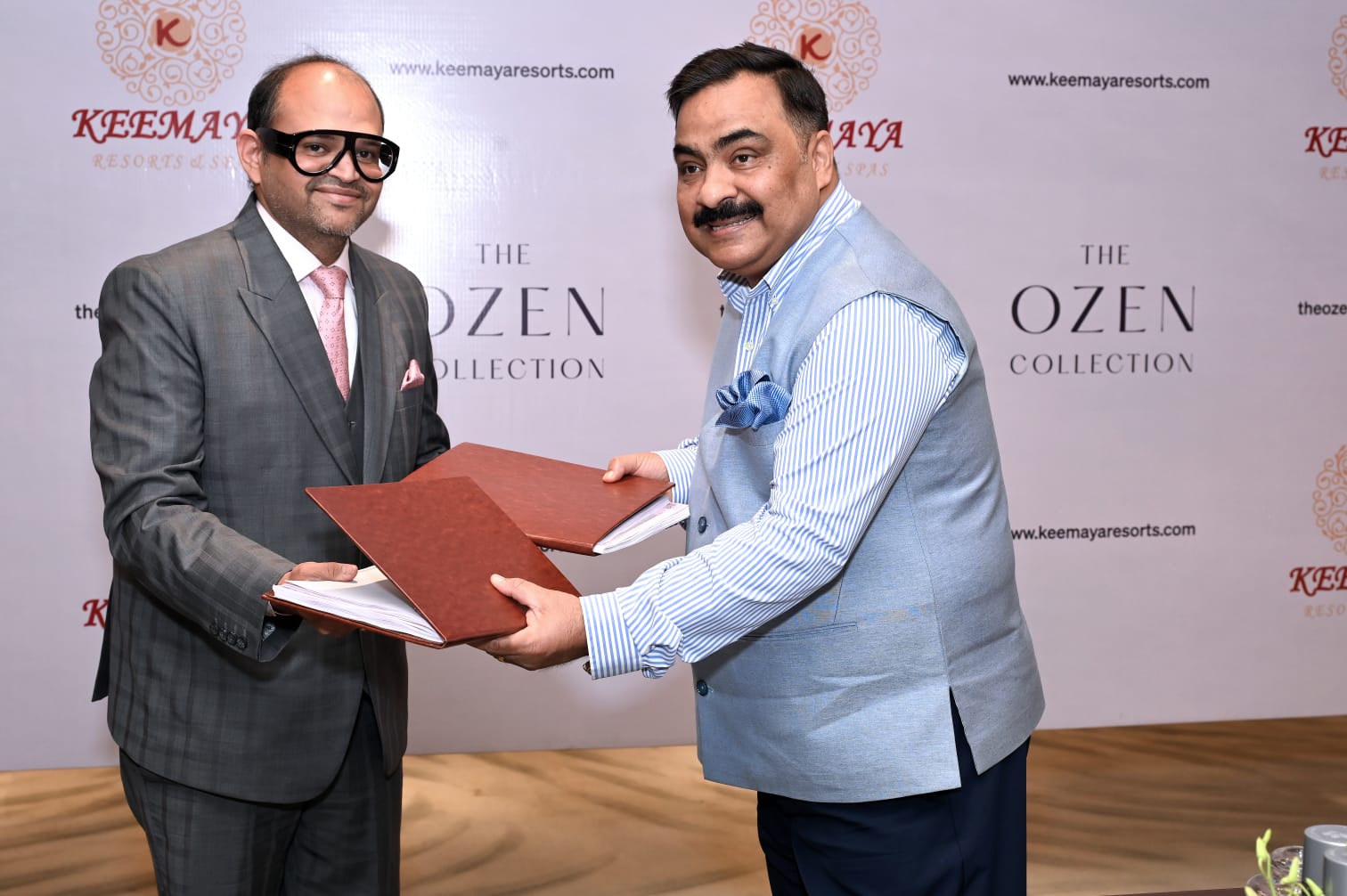 L-R Mridul Goyal, Partner of Keemaya Resorts and Spas LLP and Souvagya Mohapatra, Managing Director of Atmosphere Core - India, Nepal, Sri Lanka, & Bhutan