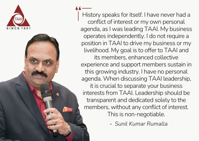 TAAI Elections Sunil Kumar