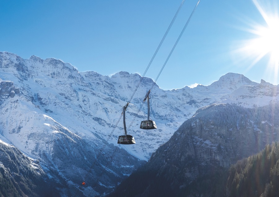 World’s steepest cable car begins operations in Switzerland