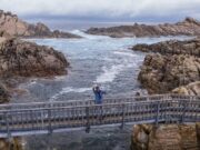 Waving to waves at Canal Rock