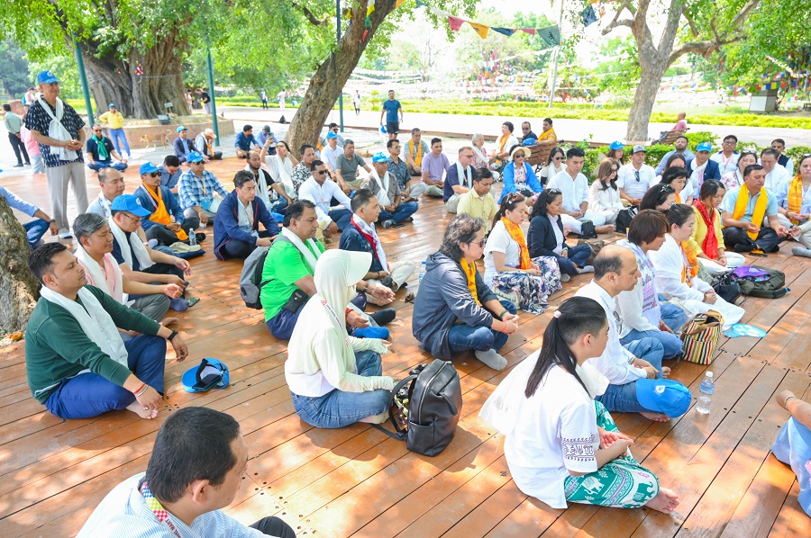 Meditation Ceremony IN LUmbini