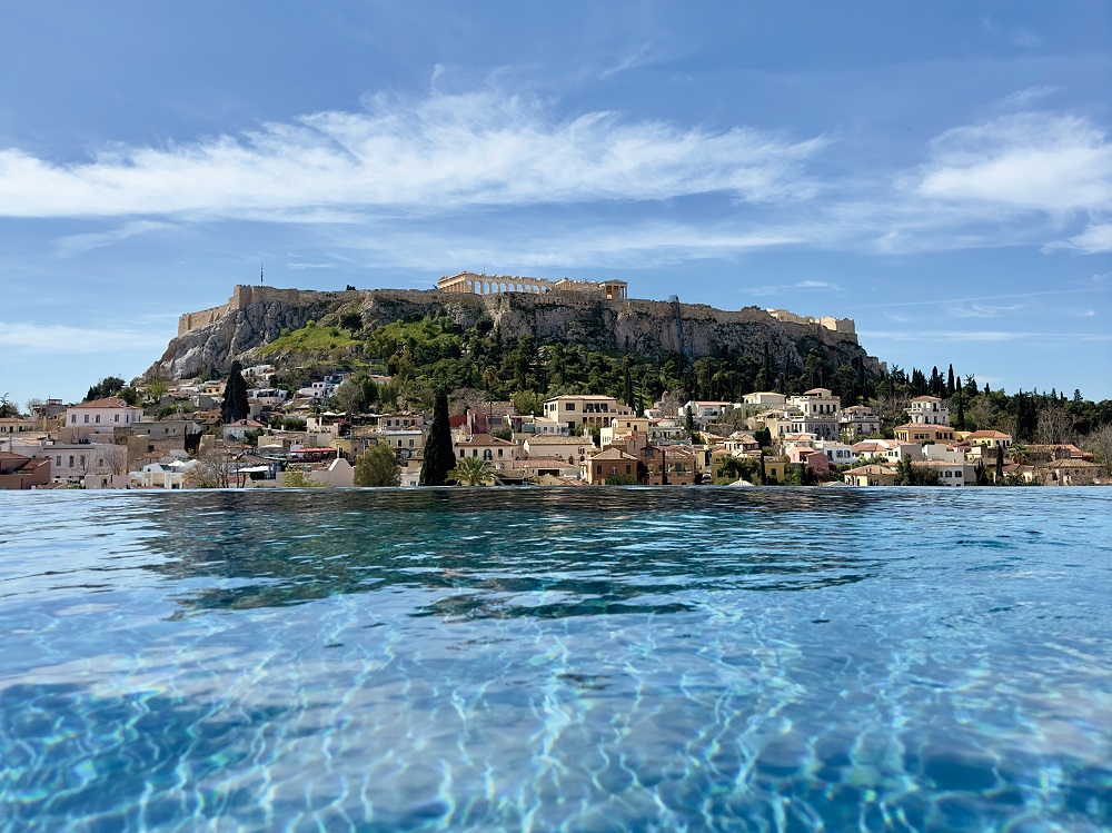 Rooftop Pool View of The Acropolis From The Dolli